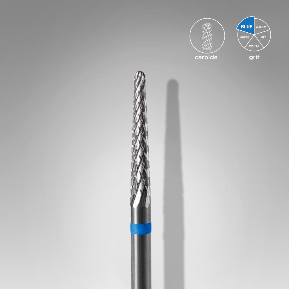 STALEKS Cone Blue Hartmetall-Fräser – Modell FT71B023/14 – 2,3 mm – kegelförmig – für Maniküre & Pediküre