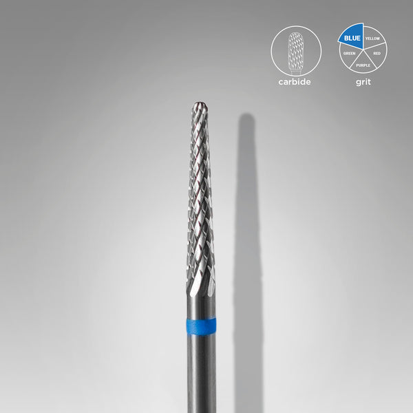 STALEKS Cone Blue Hartmetall-Fräser – Modell FT71B023/14 – 2,3 mm – kegelförmig – für Maniküre & Pediküre