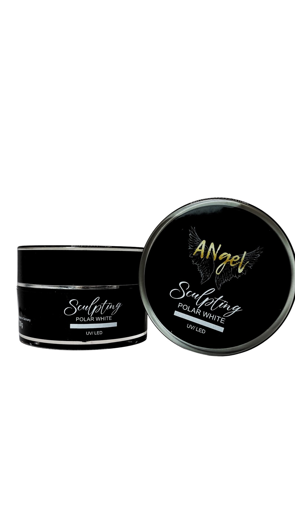 Sculpting Gel Polar White – dickviskoses, hochdeckendes UV/LED-Aufbaugel für moderne French- & Babyboomer-Nägel. Thixotrop, pinchbar & TPO-frei, 30g.