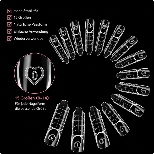 3D French Tips | Soft Gel Full Cover French Verlängerung