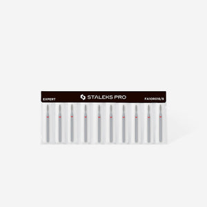 STALEKS Diamant-Fräser Flame Red – FA10R023/10 – 2,3 mm – für präzise Hautbearbeitung und Nagelpflege