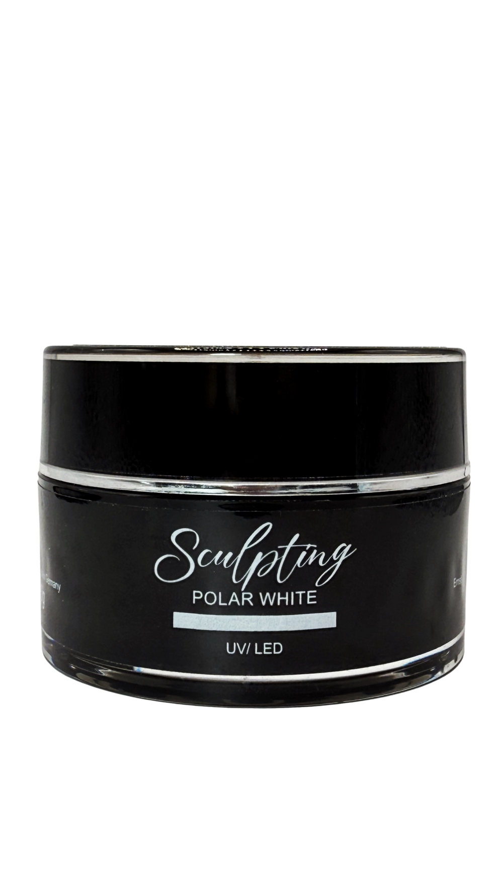 Sculpting Gel Polar White – dickviskoses, hochdeckendes UV/LED-Aufbaugel für moderne French- & Babyboomer-Nägel. Thixotrop, pinchbar & TPO-frei, 30g.