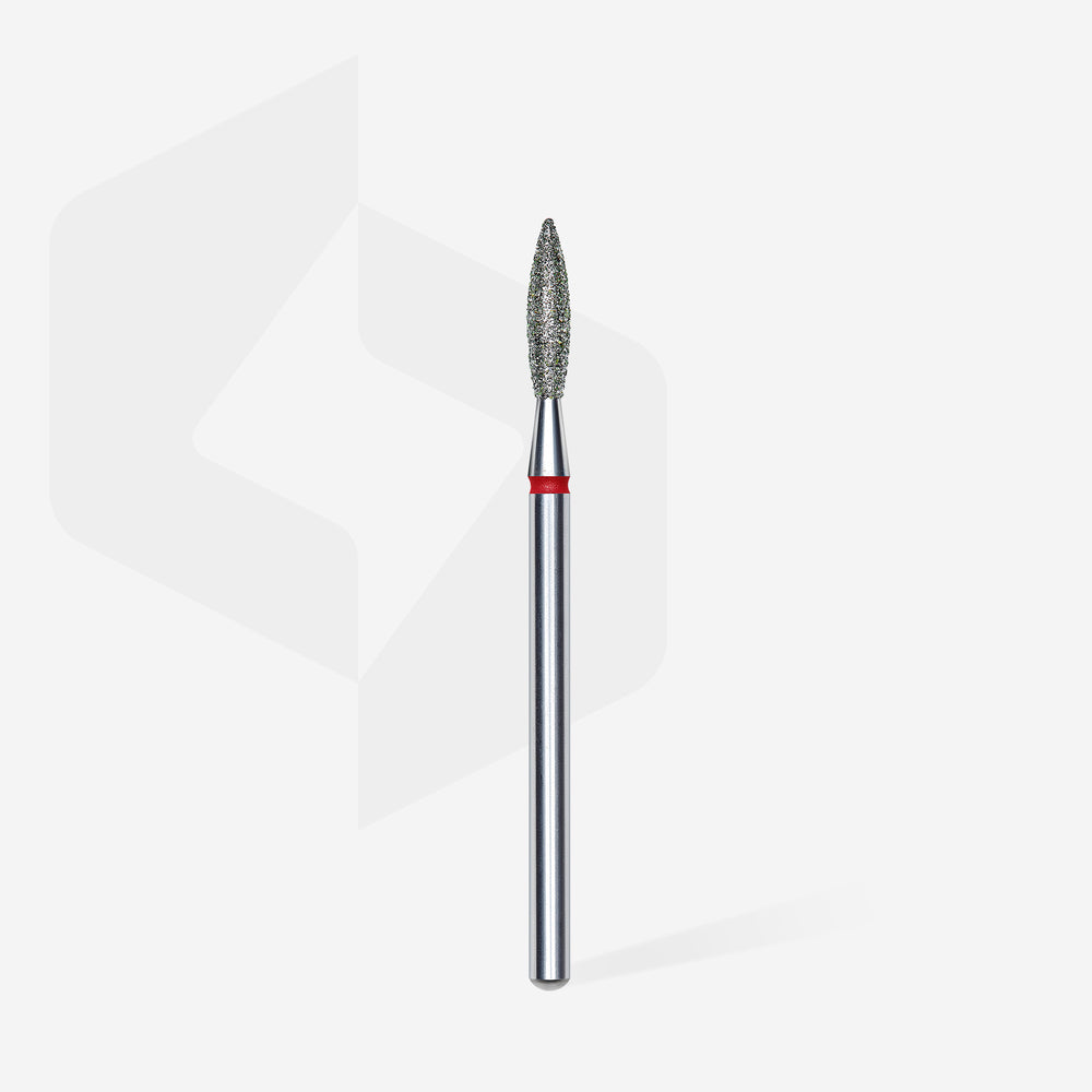 STALEKS Diamant-Fräser Flame Red – FA10R023/10 – 2,3 mm – für präzise Hautbearbeitung und Nagelpflege
