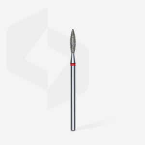STALEKS Diamant-Fräser Flame Red – FA10R023/10 – 2,3 mm – für präzise Hautbearbeitung und Nagelpflege