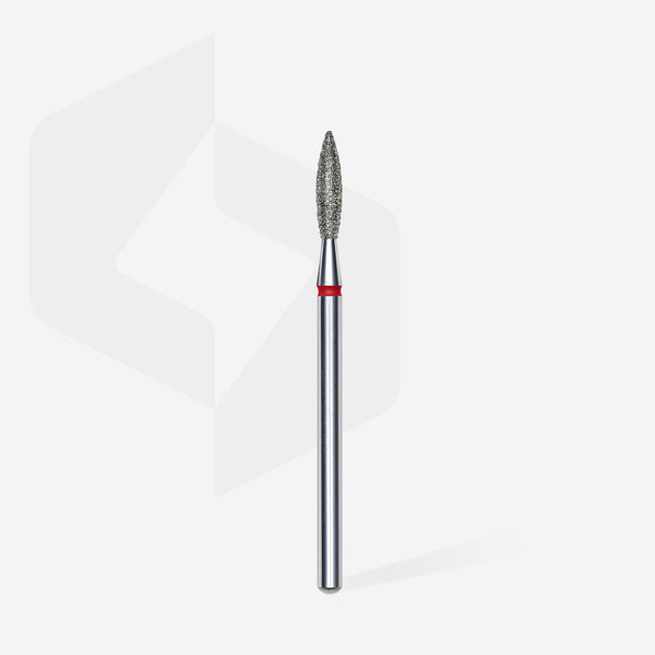 STALEKS Diamant-Fräser Flame Red – FA10R023/10 – 2,3 mm – für präzise Hautbearbeitung und Nagelpflege