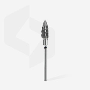 STALEKS Hartmetallfräser Zapfen – schwarz, grob, Ø6mm – EXPERT-Serie – Gel- & Acrylentferner für Profis