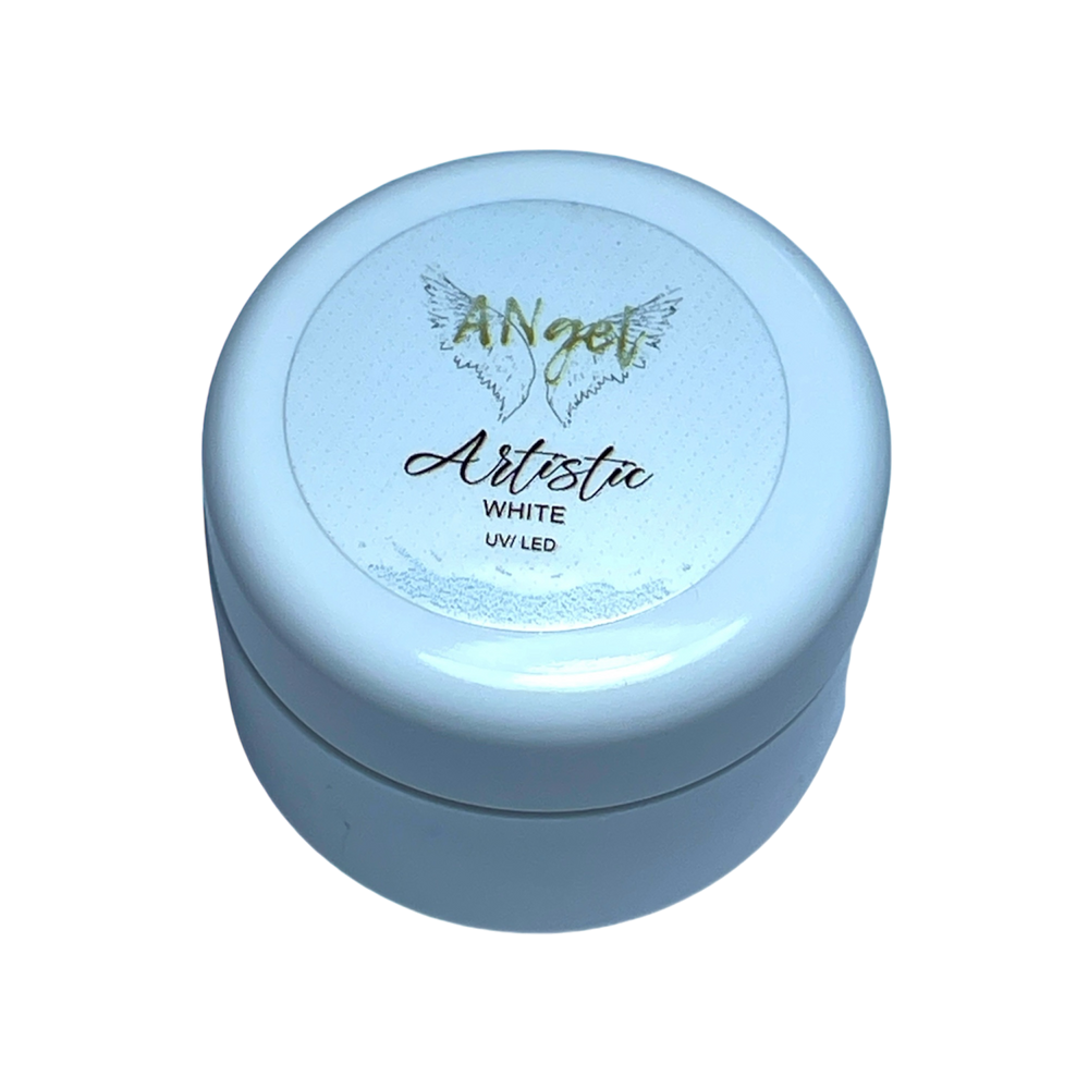 Artistic White Farbgel – hochdeckendes Weiß für feine Nailart – 5ml – TPO & HEMA frei