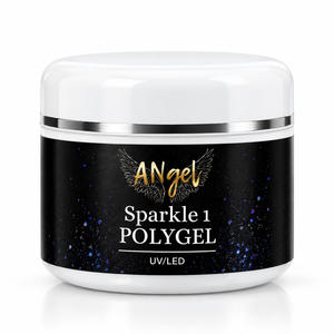 ANgel Sparkle 1 PolyGel – Clear mit irisierendem Glitter | 50 g