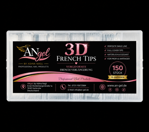 3D French Tips | Soft Gel Full Cover French Verlängerung