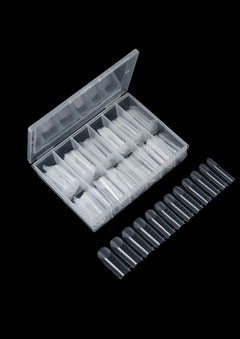 Dual Tips für Slim Nails – 120 Stück – gerade Form – natürliche Modellage