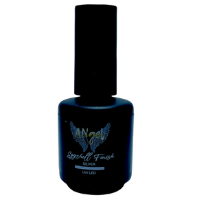 EggShell Finish Silver – No-Wipe Top Gel mit silbernem Wachtelei-Effekt – HEMA- & TPO-frei – 13g