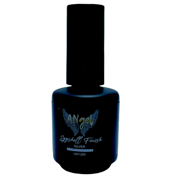 EggShell Finish Silver – No-Wipe Top Gel mit silbernem Wachtelei-Effekt – HEMA- & TPO-frei – 13g