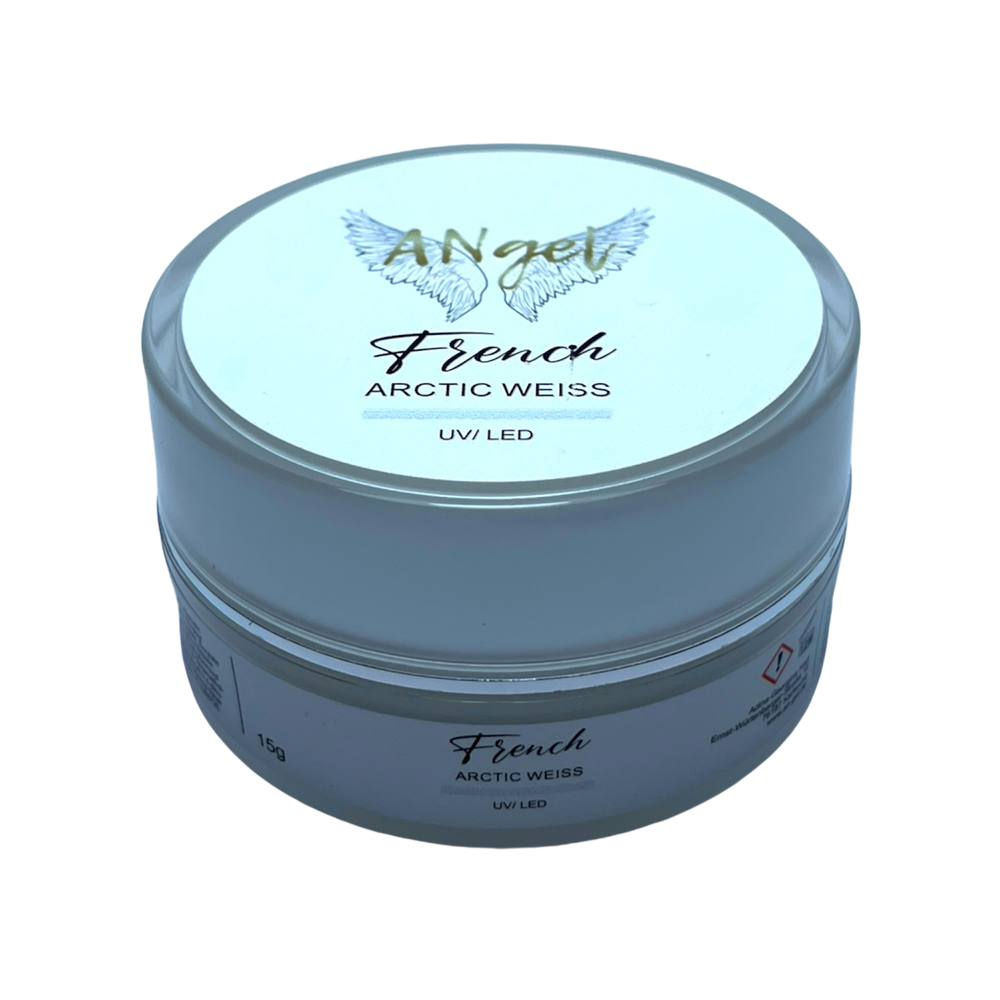 French Arctic Weiß – cremiges French- und Nailart-Gel – ohne Schwitzschicht – TPO & HEMA-frei – 15ml