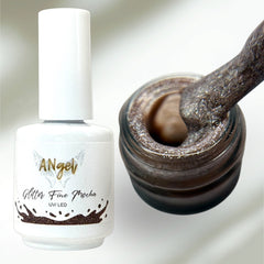 Shellack Glitter Fine Mocha – UV/LED-Lack mit feinem Glitzer – 13g – TPO free