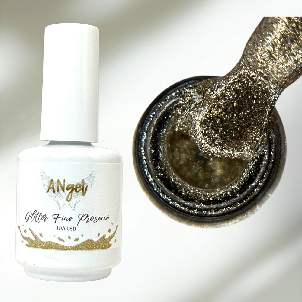 Shellack Glitter Fine Prosecco – feiner UV-Glitzerlack – TPO free – 13g