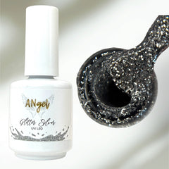 Shellack Glitter Silver – silberner UV-Lack mit Glitzer – TPO-free – 13g