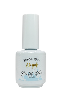 Rubber Base Pastel Blue – zartblaue, selbstglättende UV/LED-Base mit Vitamin E für Babyboomer, Kombitechnik und problematische Nägel. TPO- & HEMA-frei, vegan, made in Germany.