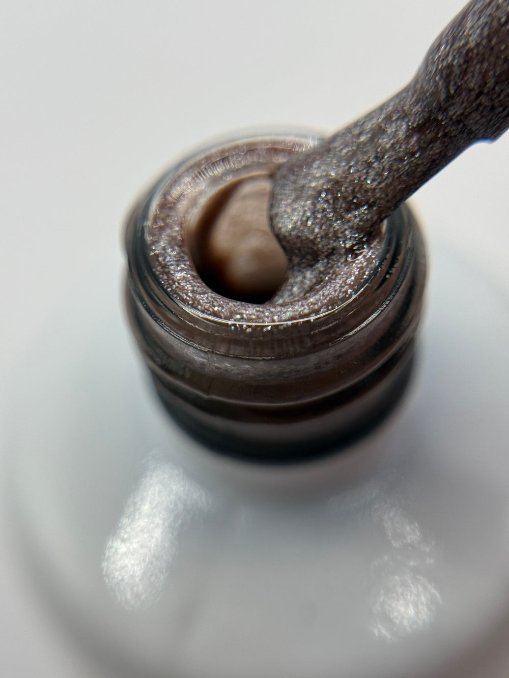 Shellack Glitter Fine Mocha – UV/LED-Lack mit feinem Glitzer – 13g – TPO free