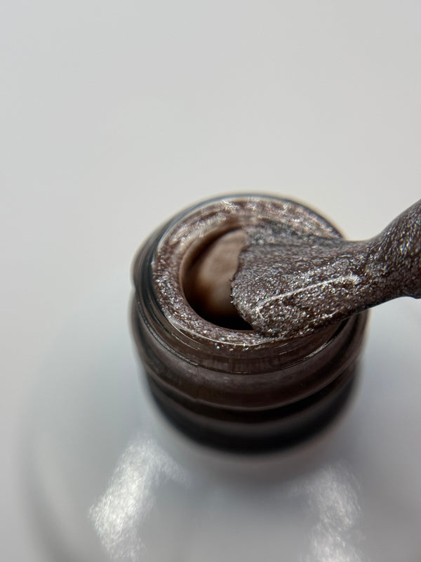 Shellack Glitter Fine Mocha – UV/LED-Lack mit feinem Glitzer – 13g – TPO free