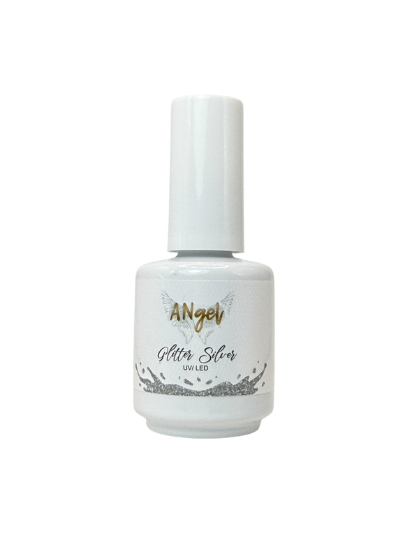 Shellack Glitter Silver – silberner UV-Lack mit Glitzer – TPO-free – 13g