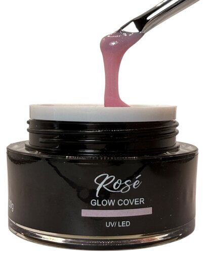 Rosé Glow Cover Gel – Glitzer-Aufbaugel Rosé – TPO free – 30g