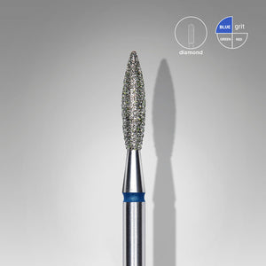 STALEKS Diamantfräser Flamme – FA10R023/10 – mittlere Körnung – Expert-Serie für Maniküre & Pediküre