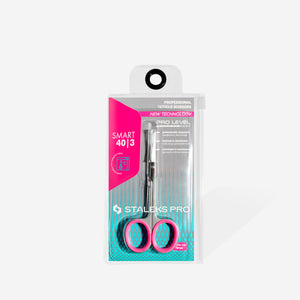 STALEKS SMART 40 Typ 3 – Nagelhautschere mit Silikongriffen – Edelstahl