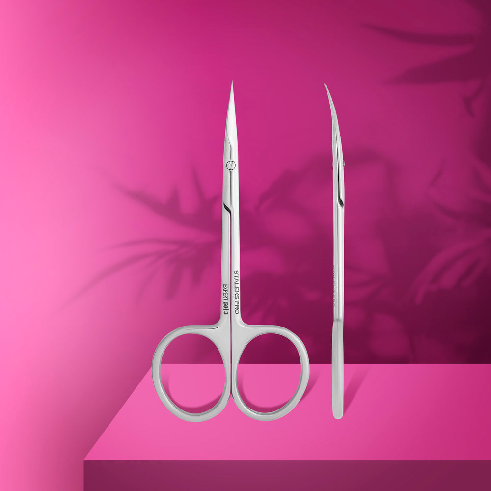 STALEKS PRO EXPERT 50 Typ 3 – Nagelhautschere mit langen Griffen – Edelstahl